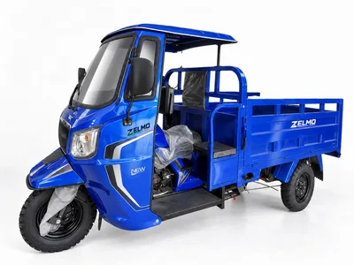 ZELMO canopy body blue front three-quarter view