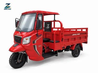 ZELMO canopy body red front three-quarter view