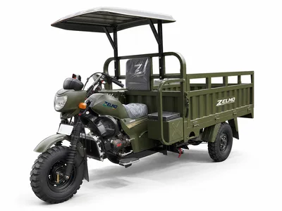 ZELMO canopy body olive front three-quarter view