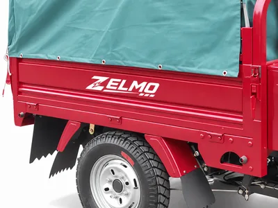 ZELMO covered cargo body red detail view