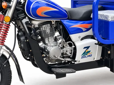 ZELMO open cargo body blue detail view