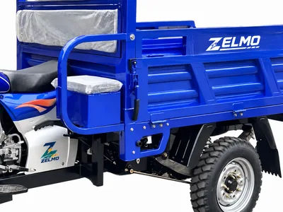 ZELMO open cargo body blue detail view