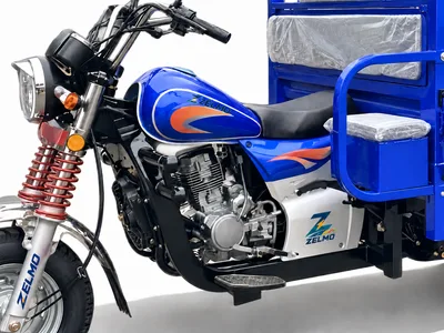 ZELMO open cargo body blue detail view