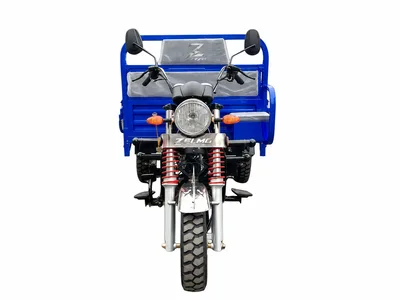 ZELMO open cargo body blue front view