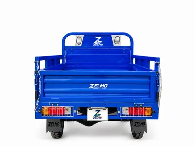 ZELMO open cargo body blue rear view