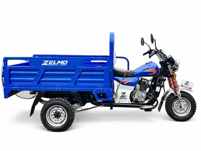 ZELMO open cargo body blue side view