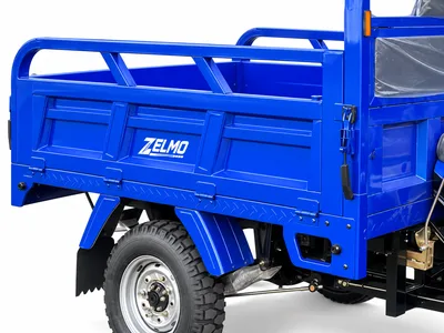 ZELMO open cargo body blue detail view