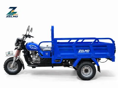 ZELMO open cargo body blue side view