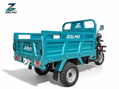 ZELMO open cargo body teal front view
