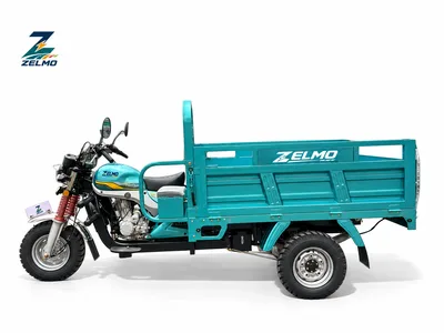 ZELMO open cargo body teal side view
