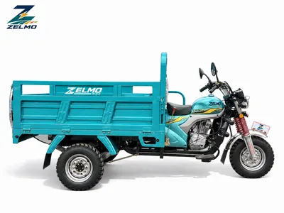 ZELMO open cargo body teal side view