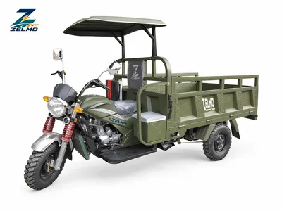 ZELMO utility body olive front three-quarter view