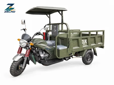 ZELMO utility body olive front three-quarter view