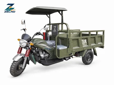 ZELMO utility body olive front three-quarter view