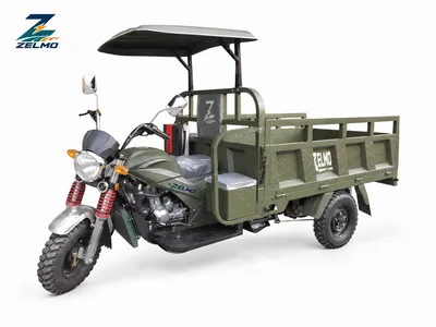 ZELMO utility body olive front three-quarter view