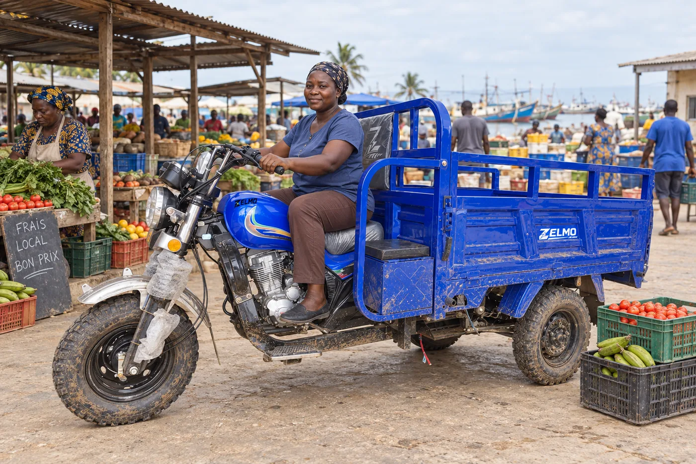 ZELMO body awaiting classification blue front three-quarter view · Market deliveries
