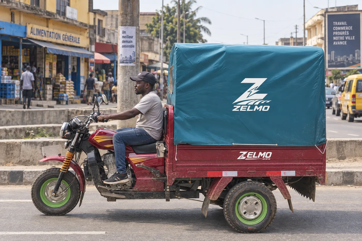 ZELMO body awaiting classification red side view · City streets