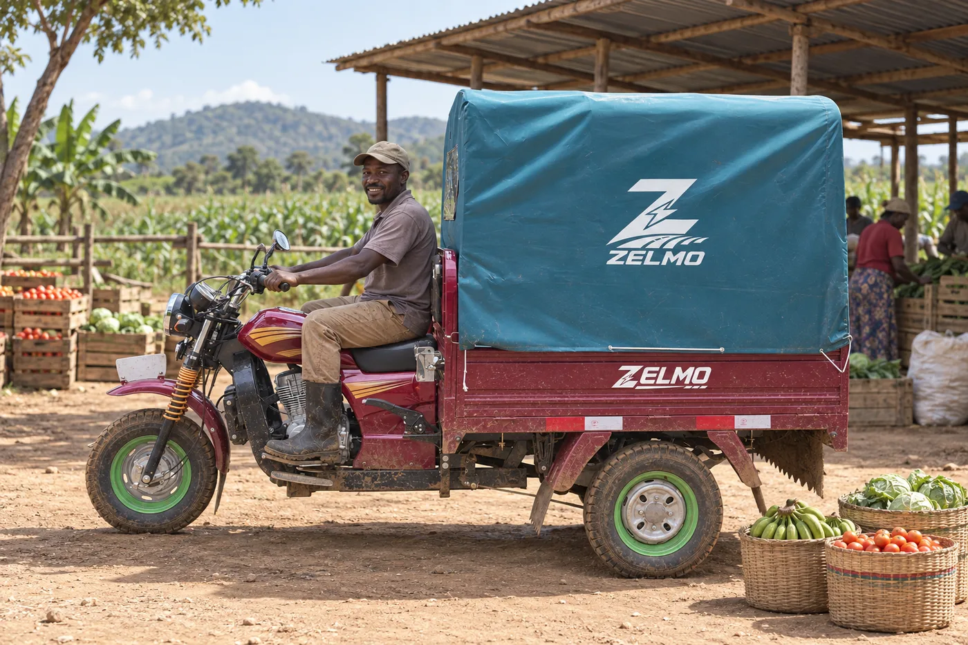 ZELMO body awaiting classification red side view · Farm produce